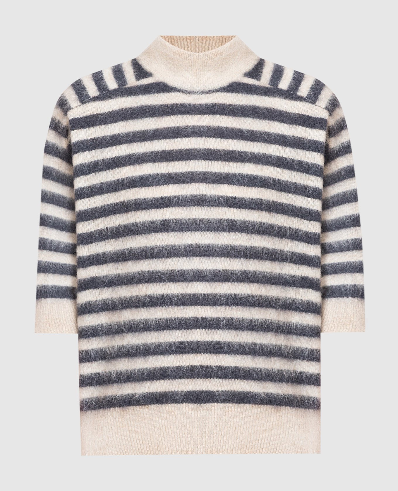 Striped jumper with monil chain