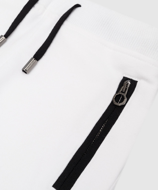 Stefano Ricci Дитячі білі джогери з логотипом KY11014P3PY21297 зображення 3