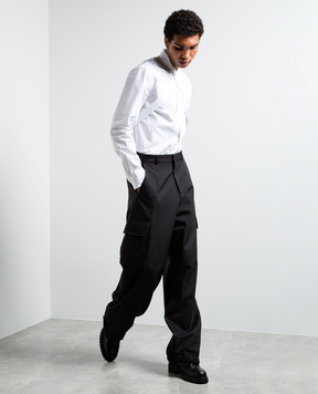 Off-White Чорні карго з логотипом OMCF037F23FAB004