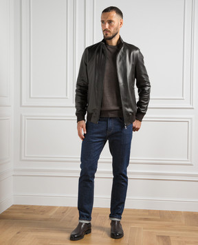 Cashmere&Whiskey Коричневий джемпер з вовни 92392