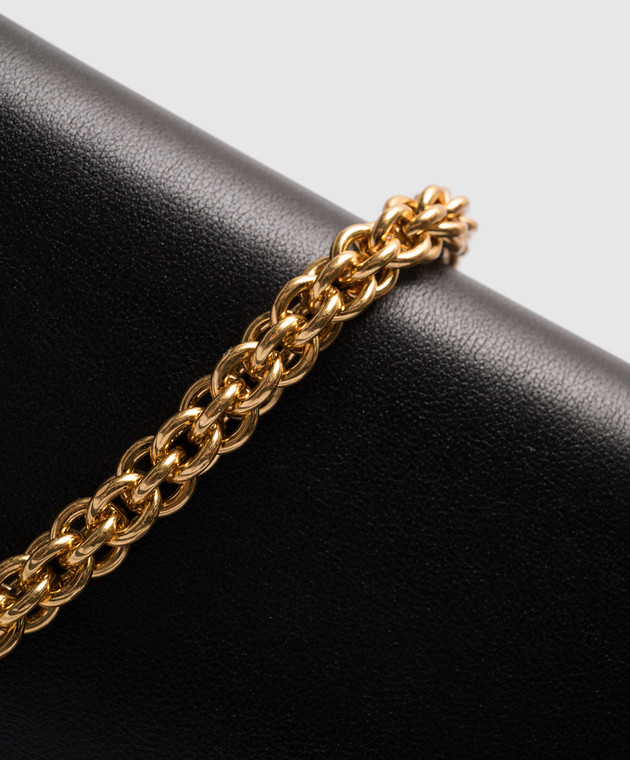 Valentino Черная кожаная сумка-багет Loco 3W2B0K53ZXL изображение 5