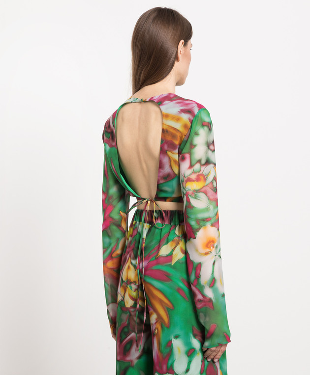 The Andamane Green blouse with an open back TM130909BTNP196 image 4
