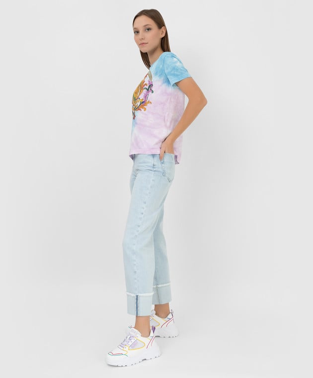 Versace Jeans Couture Футболка з принтом Garland Sun 72HAHF01CJW0F зображення 2