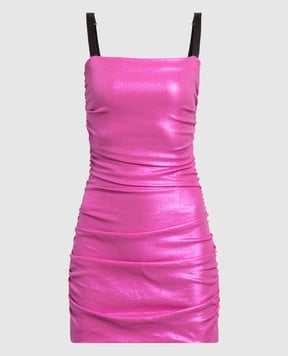 Dolce&Gabbana Розовое платье мини F6R5XTFUIAB