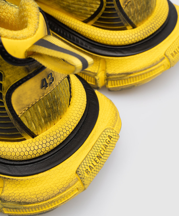 Balenciaga Желтые кроссовки 3XL с винтажным эффектом 734734W3XL2 изображение 5