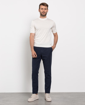 Loro Piana Темно-синие брюки FAE8346