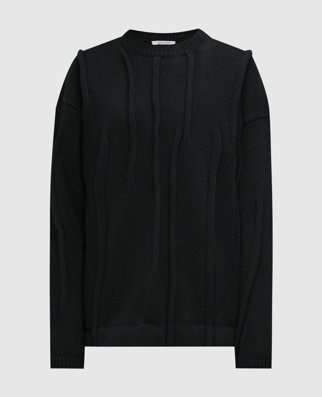 Black sweater made of wool