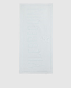 Vilebrequin Білий рушник Sand у візерунок логотипу SANC1200m