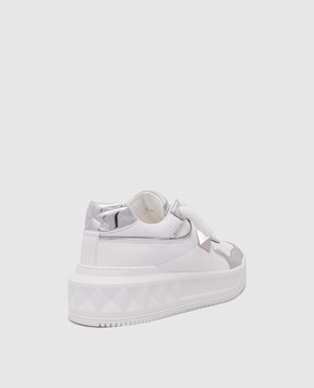 Valentino Білі шкіряні кросівки One Stud XL 3W0S0FQ4HNB