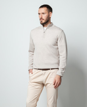 Cashmere&Whiskey Бежевый джемпер из шерсти 77397