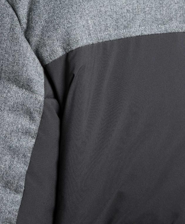Canali Gray down jacket made of wool SR01809O40854 image 5