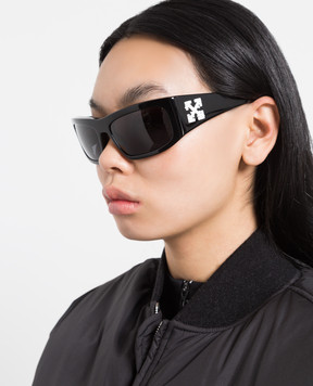Off-White Черные очки Joseph с фактурным логотипом OERI044F22PLA001