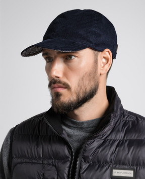 Borsalino Синяя двусторонняя кепка Lucio B95007RD0054X
