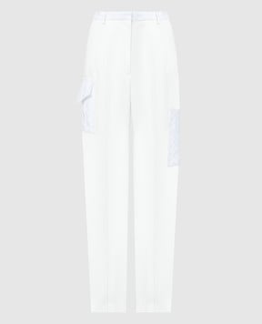 Missoni Белые брюки-карго с фактурным узором DS24SI10BV00DQ