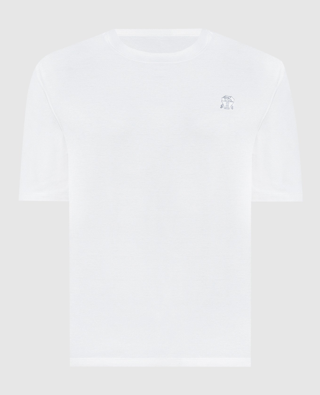 Белая футболка с логотипом логотип