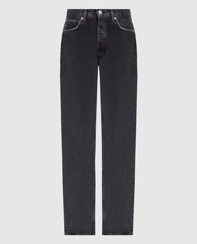 AGOLDE Чорні джинси з ефектом потертості A154B1207