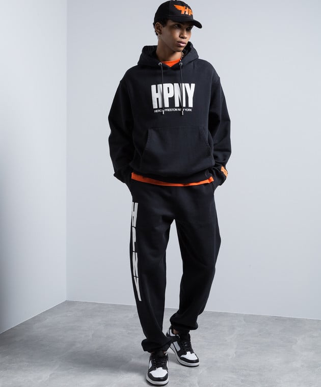 Heron preston black on sale hoodie