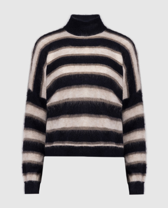 Blue striped sweater