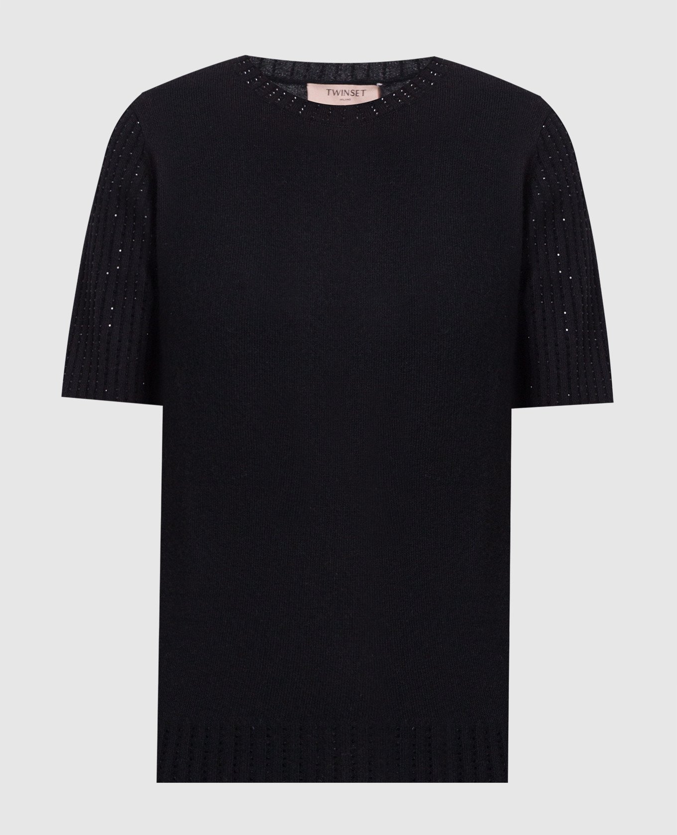 Black jumper with crystals