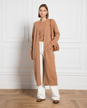 Allude Коричневий кардиган з вовни та кашеміру 23517620