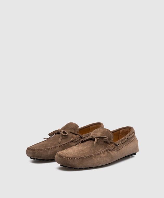 Doucal's Brown suede topsiders DU3151PORTUF106 image 2