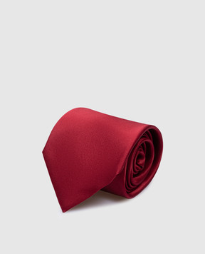 Stefano Ricci Бордовый галстук из шелка CHUUNIR