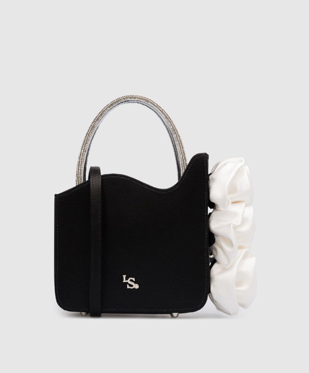 Le Silla Black mini Ivy bag with appliqué 9935ZBAGXXXXSAT