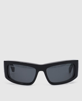 Off-White Чорні сонцезахисні окуляри Joseph з фактурним логотипом OERI044F22PLA001
