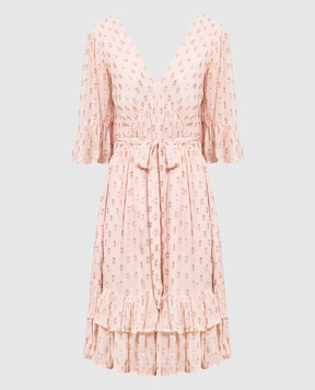 Twinset Рожева сукня міні з оздобленням фількупе 231TT2052