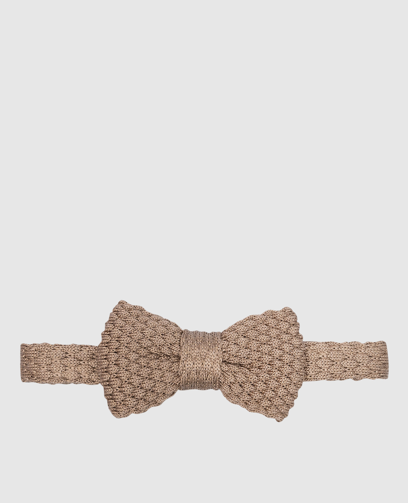 Children's brown silk bow tie