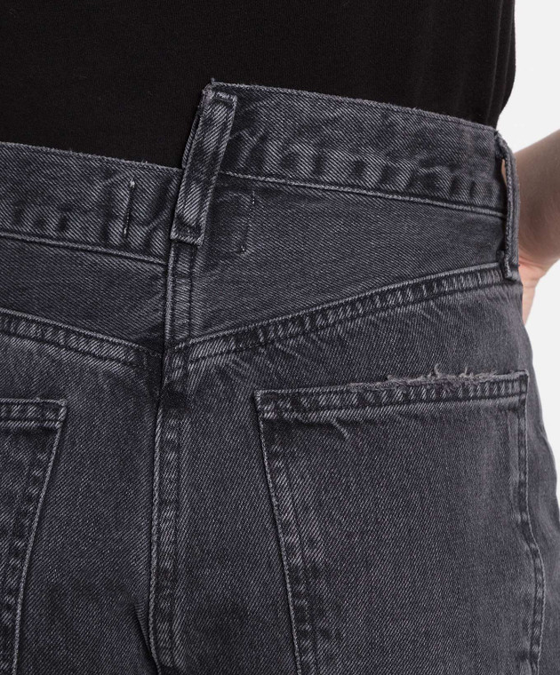 AGOLDE Чорні джинси з необробленими краями A90371157 зображення 5