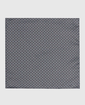 Stefano Ricci Детский черный платок из шелка в геометрический узор. YFZ2535025