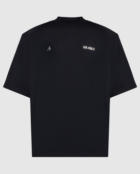 The Attico Чорна футболка Kilie з фактурним логотипом 241WCT173J025