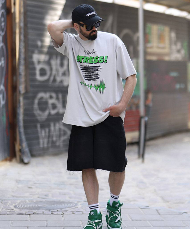 Vetements Gray t-shirt with a print UE54TR510W image 6