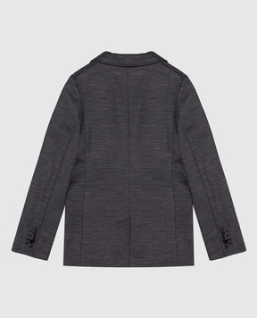 Dolce&Gabbana Дитячий сірий піджак з логотипом L41E93FUGRY