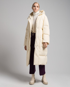 Jil Sander Жовтий стьобаний пуховик вільного крою J40AF0125J74276