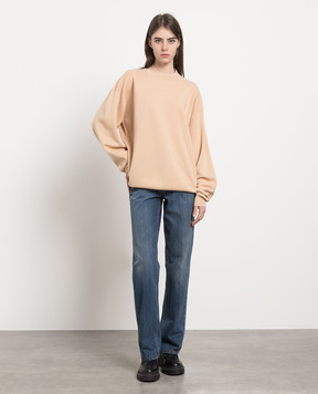 The Row Бежевий джемпер Crema з вовни 5705Y478