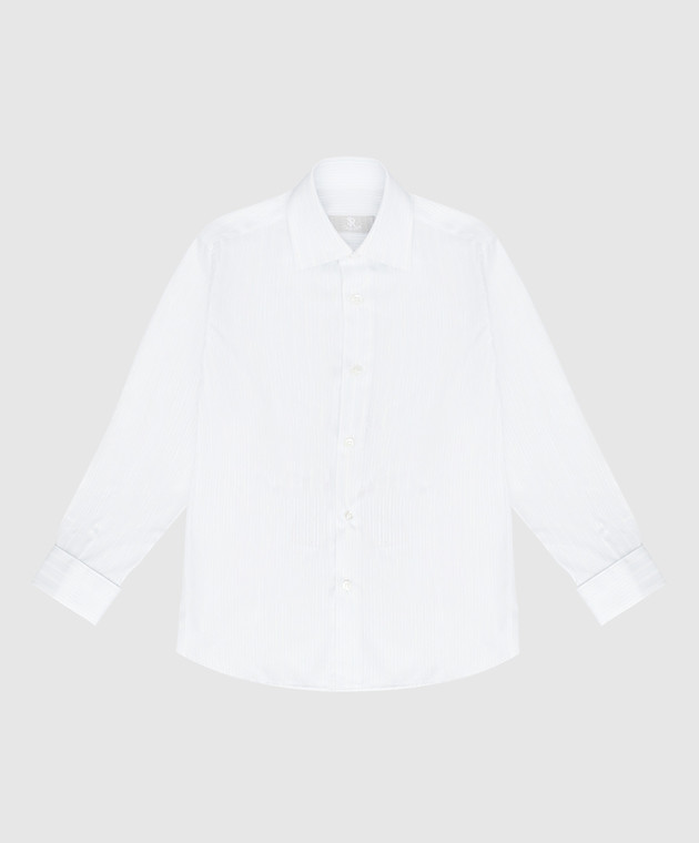 Stefano Ricci Children's white striped shirt YC004040LJ1862
