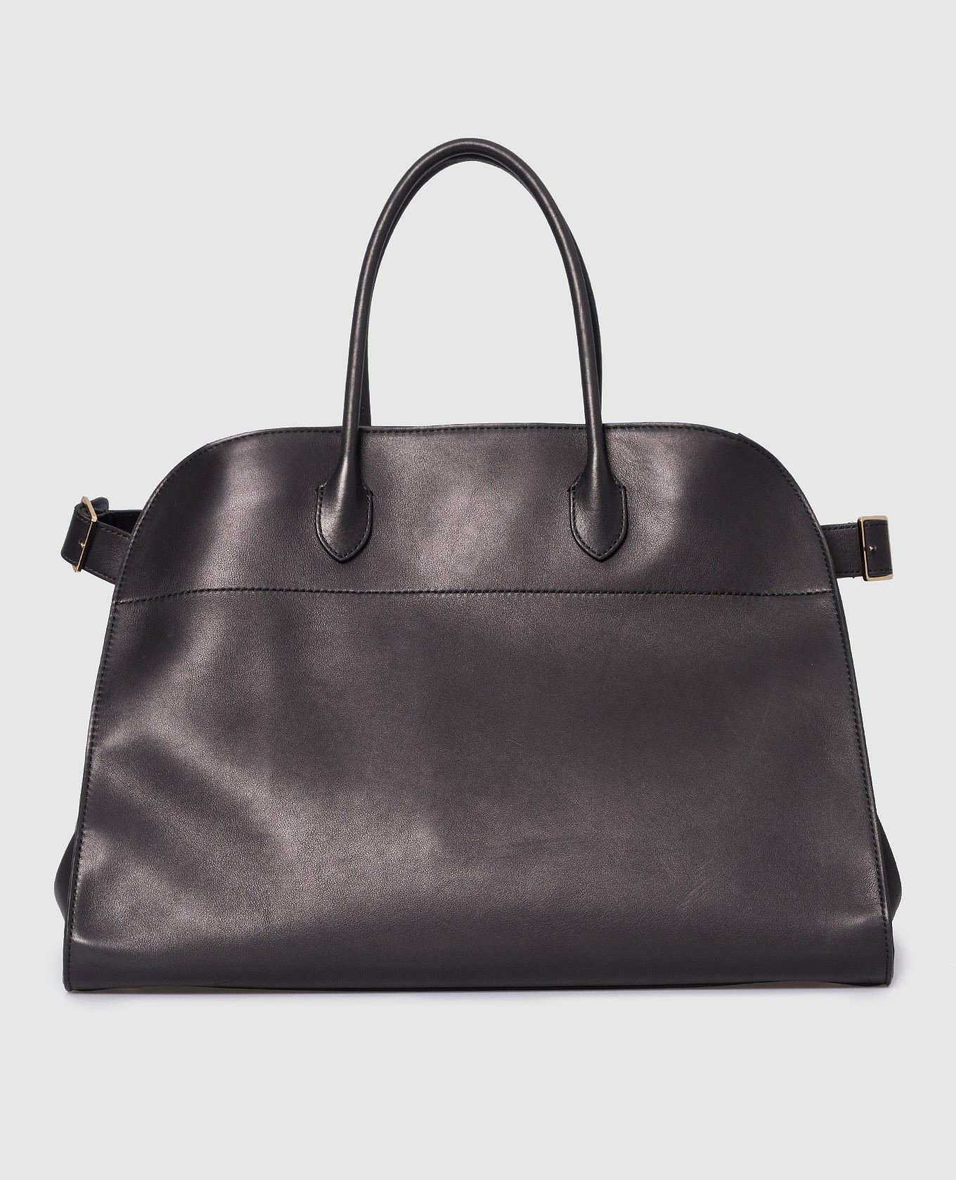 The Row Margaux Black Leather Tote Bag W1254L72 buy with