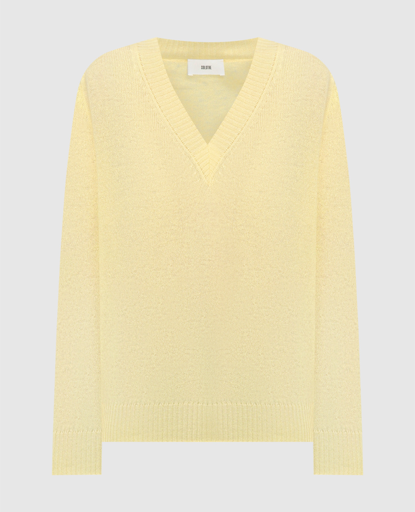 Yellow cashmere pullover