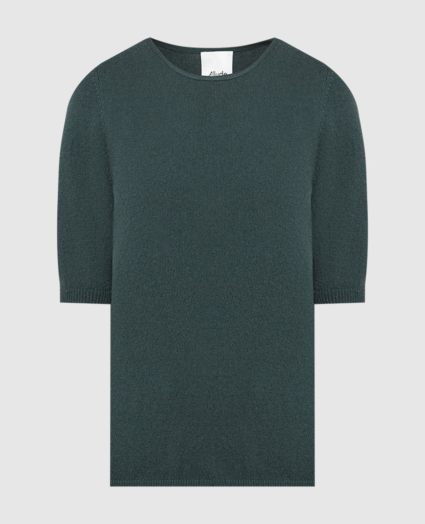 Green wool and cashmere jumper