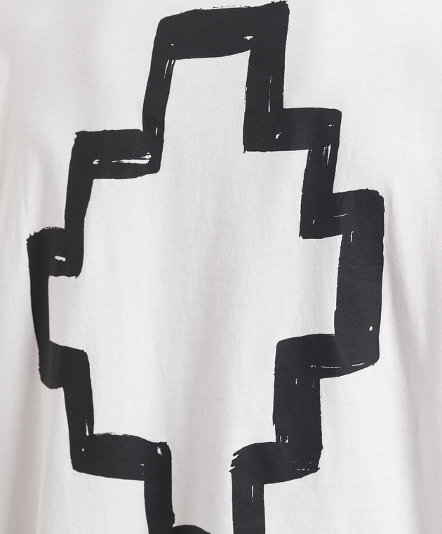 Marcelo Burlon White T-shirt TEMPERA CROSS OVER with logo print CMAA054C99JER001 изображение 5