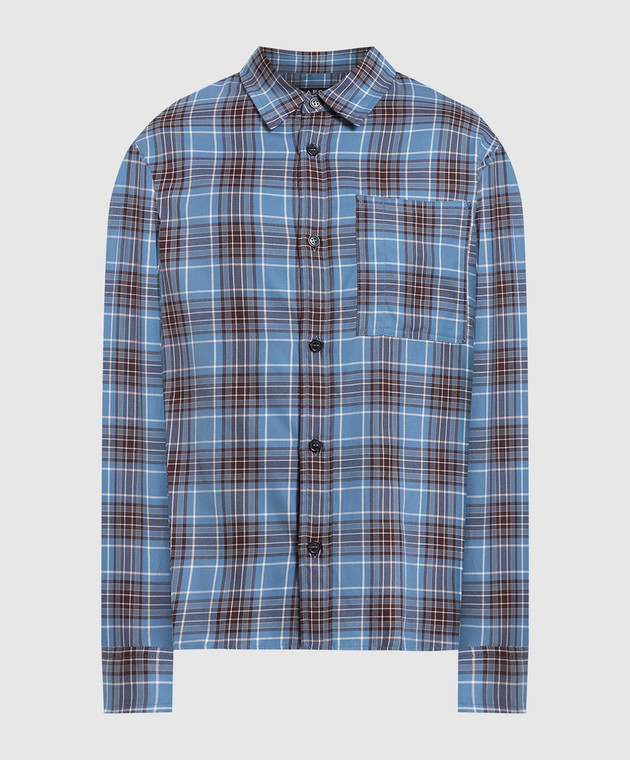 A.P.C Graham blue checkered shirt COGERH02830