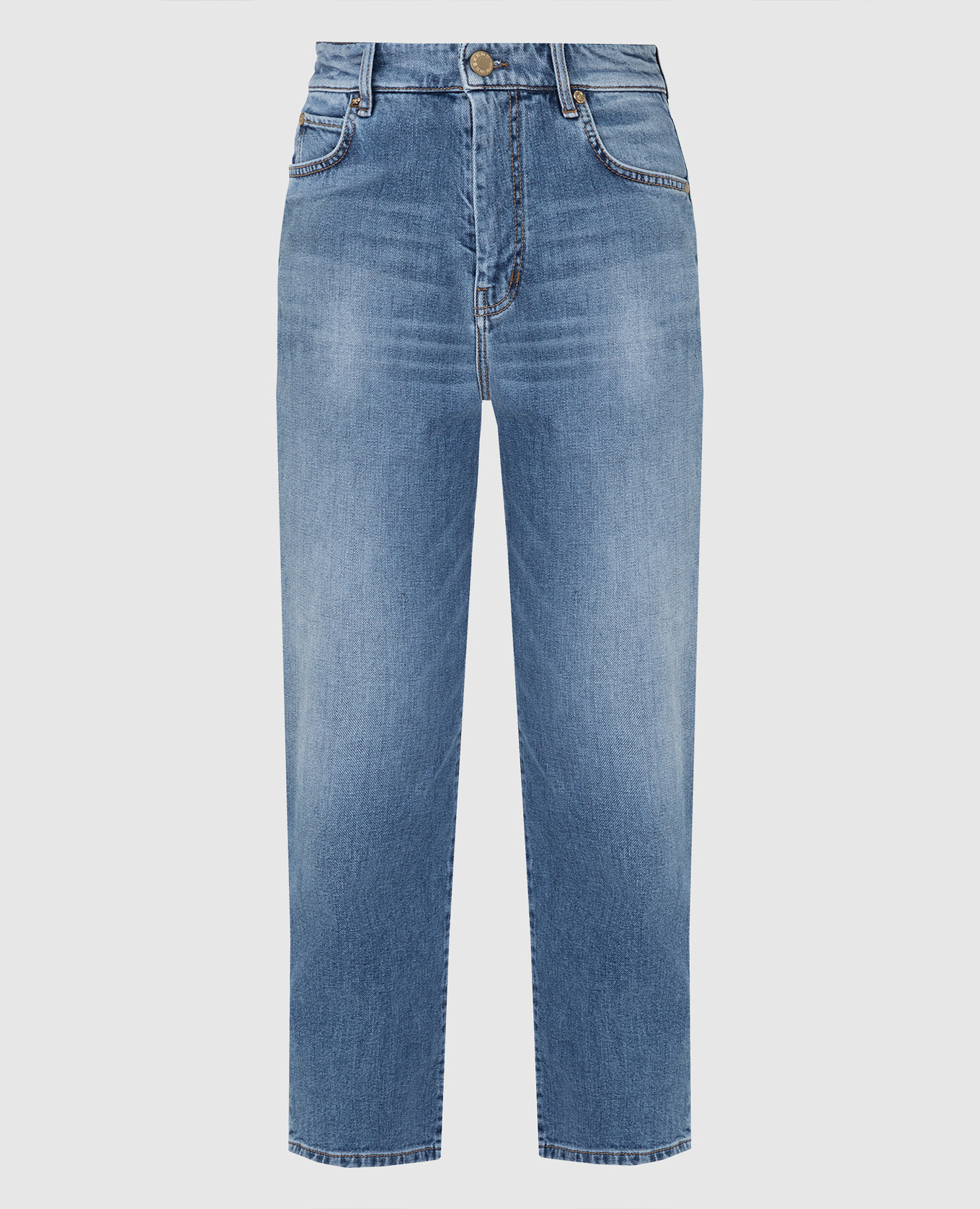 

Джинсы Rafia с эффектом потертости, Тёмно-синий, Укороченные джинсы