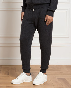 Cashmere&Whiskey Серые спортивные штаны из кашемира MU8641307341PF