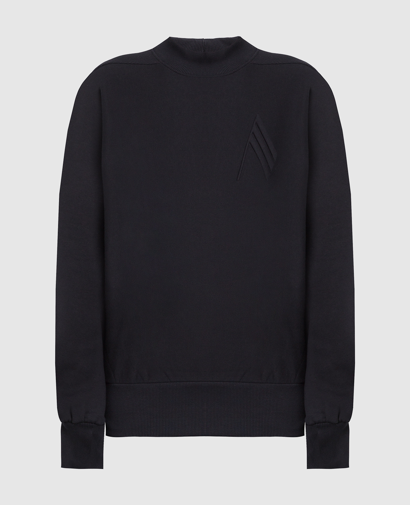 

Черный свитшот с тиснением логотипа, Свитшоты