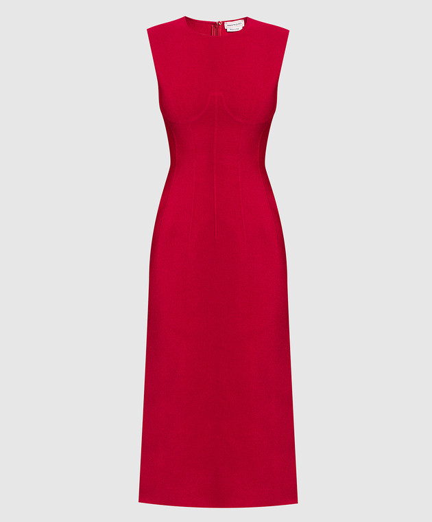 Alexander McQueen Червона сукня-футляр 710189Q1A2Z