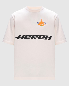 Heron Preston Розовая футболка с принтом HMAA032F23JER017
