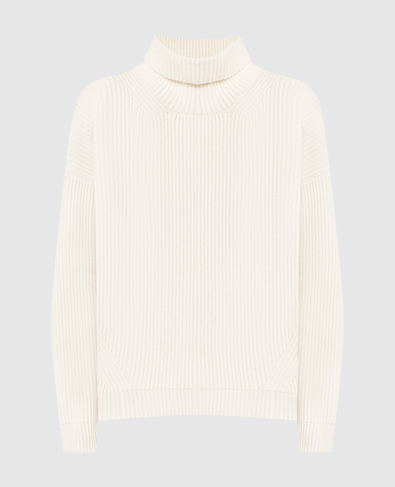 Белый свитер с люрексом