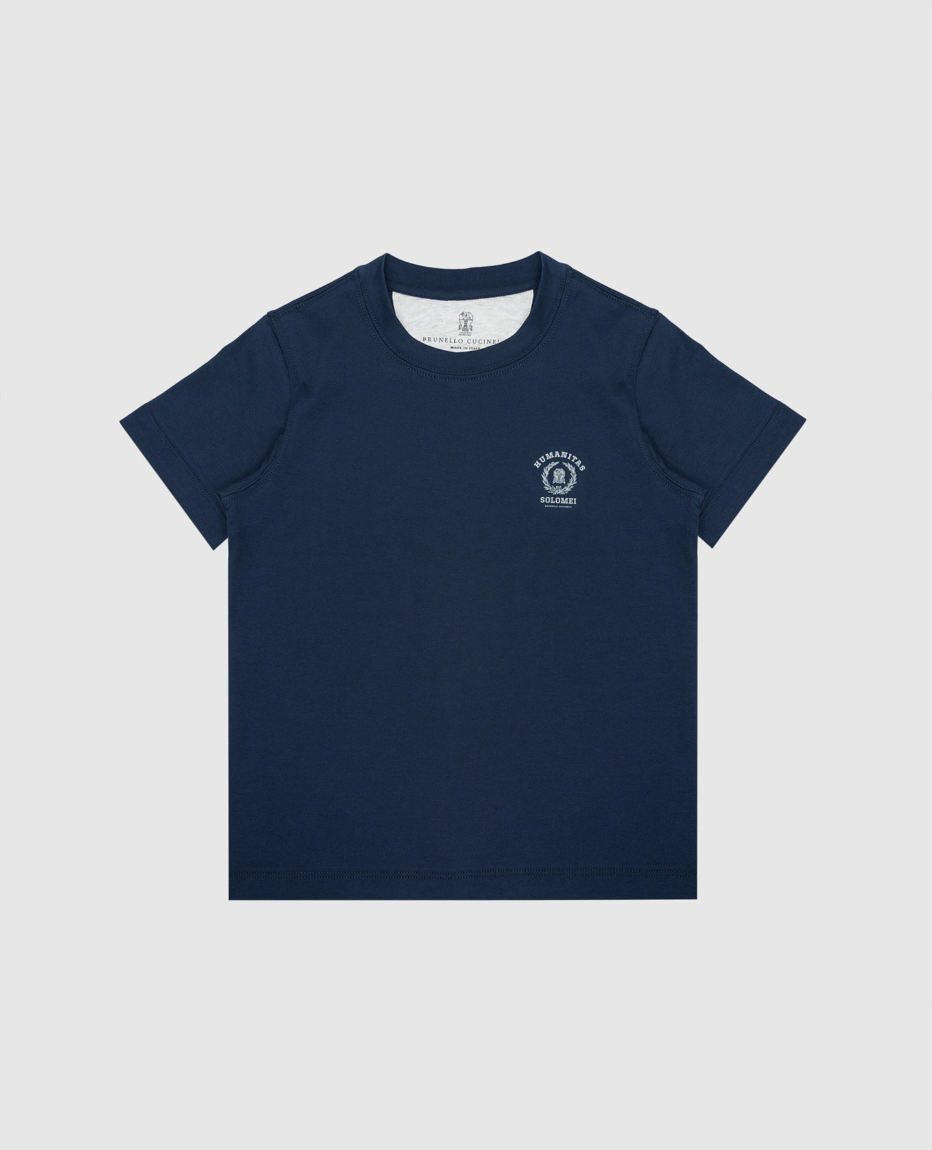 Children's blue t-shirt with a logo